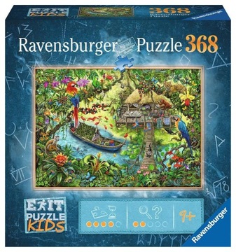 Puzzle Ravensburger Exit 368 elementów Puzzle 368 EXIT Wyprawa do dżungli