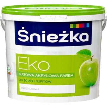 EKO ŚNIEŻKA FARBA AKRYLOWA MATOWA BIAŁA 5L