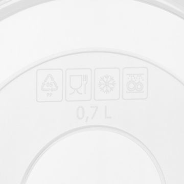 МИСКА КУХОННАЯ ПЛАСТИКОВАЯ С КРЫШКОЙ 0.7Л 14СМ J СЕРАЯ