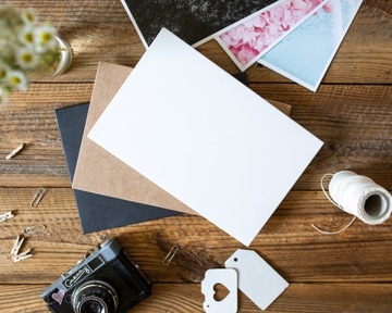 Футляр для распечаток фотографий 15х23 15Х21 Коробка-конверт папка упаковка БЕЛАЯ