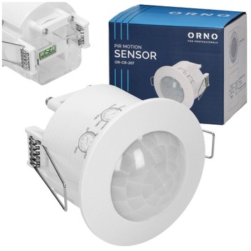 CZUJNIK RUCHU SUFITOWY PODTYNKOWY SENSOR PIR LED CZUJKA SUFIT 1200W 360°