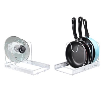 Держатель крышки от кастрюли, белый, выдвижной.