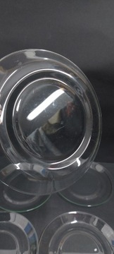 5 X СТЕКЛЯННАЯ ДЕСЕРТНАЯ ТАРЕЛКА