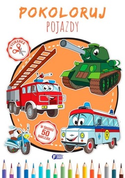 Pokoloruj. Pojazdy - Kolorowanka Malowanka