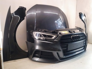 AUDI A3 8V LIFT S-LINE 17-19 ПЕРЕДНЯЯ ЧАСТЬ В КОМПЛЕКТЕ