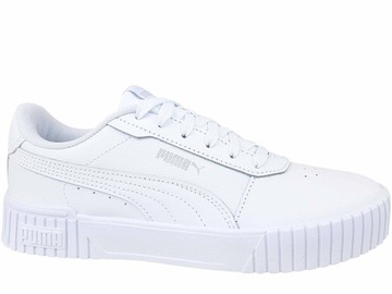 PUMA CARINA 2.0 386185 02 BUTY TRAMPKI TENISÓWKI BIAŁE MŁODZIEŻOWE DAMSKIE