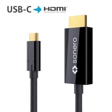 Sonero XUCC010-020 kabel USB-C/HDMI 4K 18Gbps 2,0m
