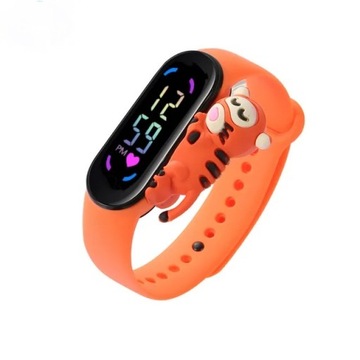 ZEGAREK smartwatch dziecięcy LED elektroniczny TYGRYSEK kolorowy prezent