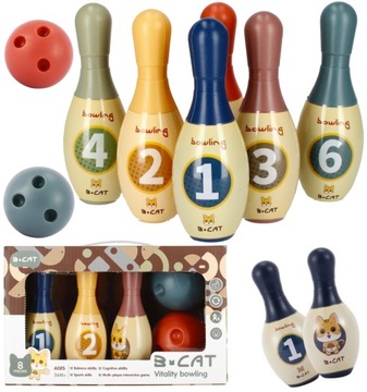 НАБОР ДЛЯ БОУЛИНГА ЦИФРЫ + ШАРЫ 8 ЭЛЕМЕНТОВ