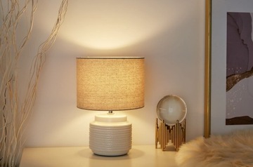 Настольная лампа Bright Soul 20 Вт BOHO Ceramic Cream, Бежевый E14