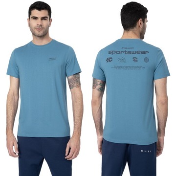 KOSZULKA MĘSKA 4F T-SHIRT BAWEŁNA SPORT SS23M300