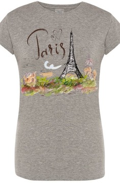 T-Shirt damski nadruk Paryż Wieża Eiffla r.L