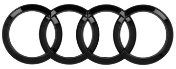 Emblemat Tył Czarny Audi Q3 Q5 A4 A6 202 mm