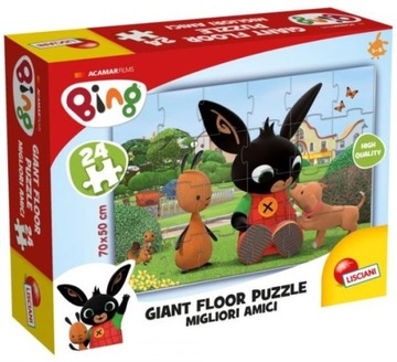 Bing! Ogromne puzzle podłogowe 24 elementy