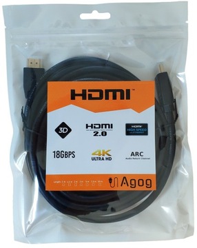 HDMI 2.0 Высокоскоростной кабель 4k UHD 3d 48 бит МЕДЬ 3 м