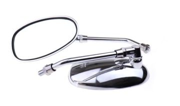 НОВОЕ БОЛЬШОЕ ЗЕРКАЛО M10 ХРОМИРОВАННЫЙ ОВАЛЬНЫЙ ЧОППЕР