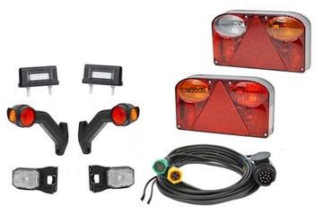 Zestaw lampy do przyczepki przyczepy lawety FT-88 13-pin 7,7m FT-69 FT-140
