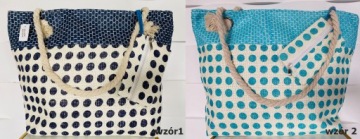 Большая тканая пляжная сумка разных цветов