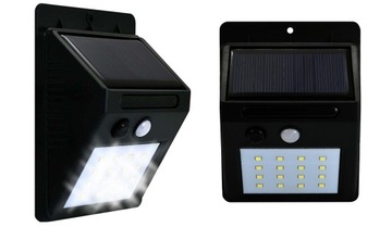 Lampa ogrodowa kinkiet solar LED z czujką ruchu