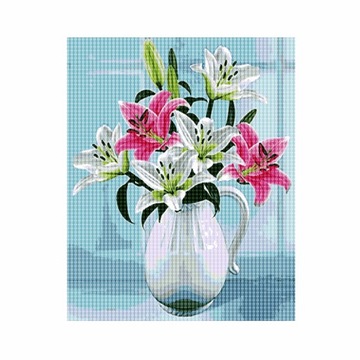 Haft Diamentowy Diamond 30x40cm Kwiaty DPX-03250