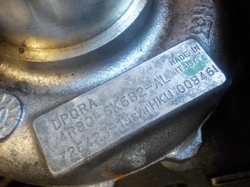 JAGUAR S-TYPE XF 2.7 D 10R 207KM 276DT TURBÍNA PRAVÁ 4R8Q-6K682-AL