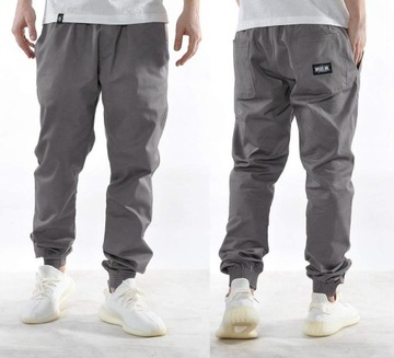 Spodnie M Bossline Casual Jogger szare luźne joggery baggy polskie