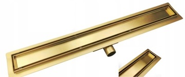 ODPŁYW LINIOWY ZŁOTY GOLD DWUSTRONNY 70 cm
