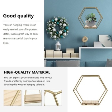 ОПОРЫ ДЛЯ ПОЛКИ ШЕСТИГРАННАЯ НАСТЕННАЯ ПОЛКА С ГЕОМЕТРИЧЕСКОЙ ГЕОМЕТРИЧЕСКОЙ ПОЛКОЙ -