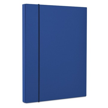 TECZKA-PUDEŁKO Z GUMKĄ OFFICE PRODUCTS, PP, A4/40, GRANATOWA