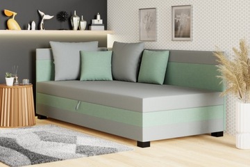 Łóżko narożnik, tapczan Nela 90 cm+poduszki Gratis