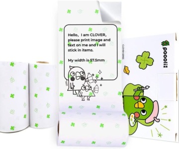 КЛЕЙКАЯ БУМАГА ДЛЯ ПРИНТЕРОВ POOOLI 3 РУЛОНА