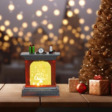 Зажгите рождественский камин, сувениры для вечеринки, пейзаж из смолы, рождественское письмо