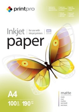 Papier Fotograficzny Matowy A4 190g 100 szt