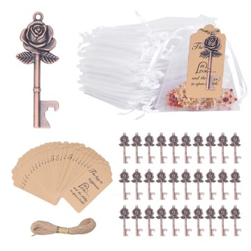 30 шт. розовая открывалка для бутылок с картами UQ