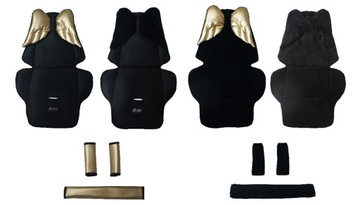 ZESTAW WKŁADKA DO SPACERÓWKI Z PODUSZKĄ S ZŁOTA