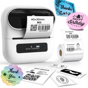 Phomemo M220 mini drukarka termiczna samoprzylepnych etykiet naklejek 80mm
