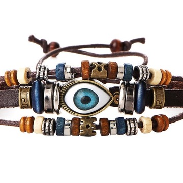 женские и мужские браслеты из искусственной кожи