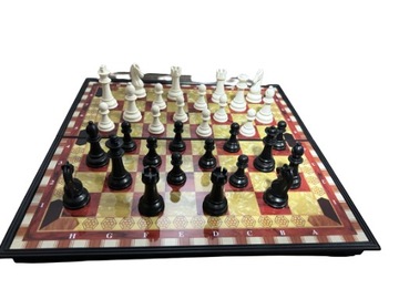 MAGNETYCZNE KLASYCZNE SZACHY 31 x 31 WARCABY GRA