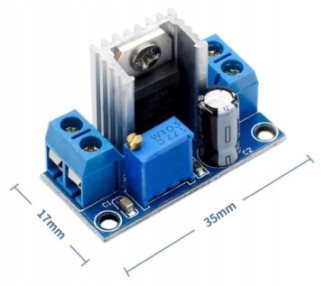 МОДУЛЬ LM317 РЕГУЛИРУЕМЫЙ ИСТОЧНИК ПИТАНИЯ СТАБИЛИЗАТОР НАПРЯЖЕНИЯ