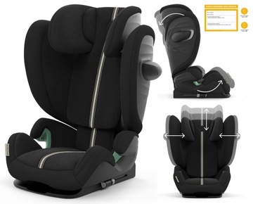 Fotelik Cybex Solution G Plus i-Fix 100-150cm ADAC Moon Black