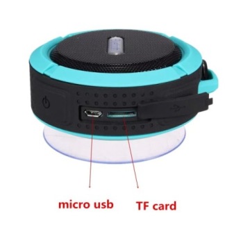 Мини-водонепроницаемый динамик Bluetooth с присоской, белый