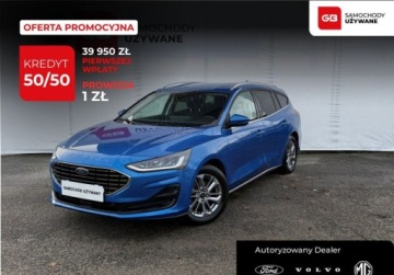 Ford Focus IV Kombi Facelifting 1.0 EcoBoost 125KM 2024 Ford Focus 1.0 EcoBoost 125KM mHEV MT6 Titanium X Salon PL ASO FV23 Gw.fab