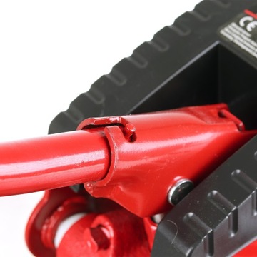 Podnośnik Samochodowy Hydrauliczny Żaba Lewarek 2T 130-350mm + Guma