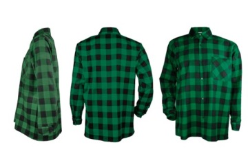 ФЛАНЕЛЕВАЯ РАБОЧАЯ РУБАШКА ЗЕЛЕНАЯ В Клетку 2XL XXL