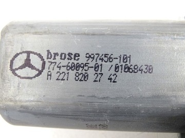MOTOREK OKNO LEVÝ PŘEDNÍ MERCEDES W221 A2218202742