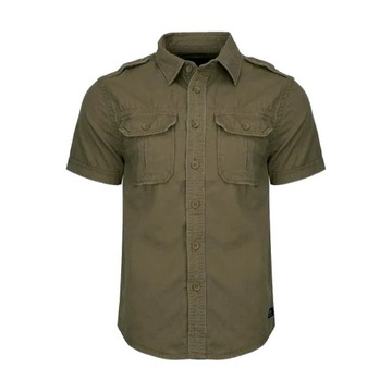 Košeľa s krátkym rukávom BRANDIT Vintage Shirt Olivová 5XL
