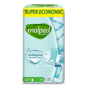MOLPED Antybakteryjne podpaski EXTRA HYGIENE 24szt - Normal