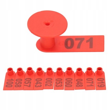 Серьги с номерами обозначают жетоны овец,