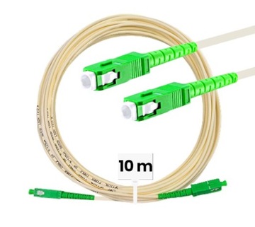KABEL PATCHCORD ŚWIATŁOWÓD SM SC/APC 10m SIMPLEX