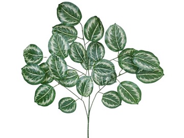 ИСКУССТВЕННЫЕ ЛИСТЬЯ БОЛЬШИЕ ЧАСТНЫЕ XXL ЛИСТЬЯ ДЛЯ БУКЕТОВ ЗЕЛЕНАЯ маранта 65см